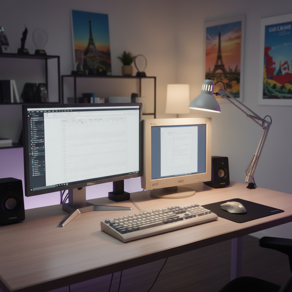 The same room before the setup was generated