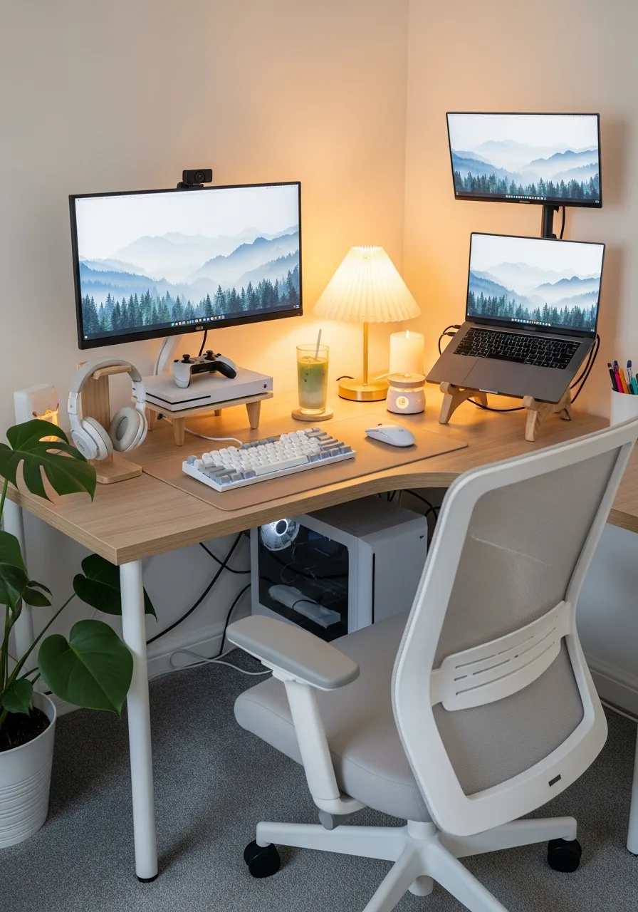 Clean desk setups